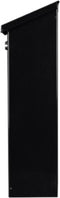Perel Brievenbus Rio, wand- en paalmontage, met naamplaatje, incl. 2 sleutels, afmetingen (H x B x D) 39.5 x 27 x 10 cm, zwart