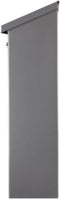 Perel Brievenbus Rio, wand- en paalmontage, met naamplaatje, incl. 2 sleutels, afmetingen (H x B x D) 39.5 x 27 x 10 cm, zilvergrijs