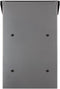 Perel Brievenbus Rio, wand- en paalmontage, met naamplaatje, incl. 2 sleutels, afmetingen (H x B x D) 39.5 x 27 x 10 cm, zilvergrijs