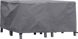 Perel Buitenhoes voor tuinset, grijs, rechthoekig, 200 cm x 150 cm x 75 cm