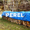 Perel Dekzeil, 32 ringen, versterkte hoeken, rechthoekig, blauw/groen, 70 g/m², 6 x 10 m