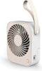 Perel Design Ventilator Met Usb-Aansluiting - Oplaadbaar - Wit/Crème - Met Lus