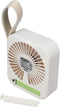 Perel Design Ventilator Met Usb-Aansluiting - Oplaadbaar - Wit/Crème - Met Lus