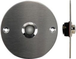 Perel Deurbel rond, ø75, RVS/mat zwart