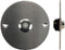 Perel Deurbel rond, ø75, RVS/mat zwart