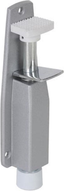 Perel Deurstopper, met voetbediening, metaal met rubber voet, 48 x 202 x 43 mm, 1 stuk