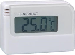 Perel Digitale mini-thermometer, met lcd-display, meetbereik -30 tot +50 °C, wit
