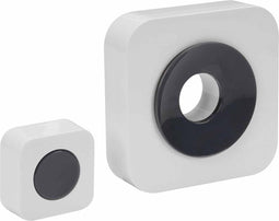 Perel Draadloze deurbel set, met 1 x ontvanger / 1 x drukknop op batterijen, gebruik binnenshuis, 36 melodieën, instelbaar volume, 300 m bereik