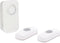 Perel Draadloze deurbel set, met 1 x ontvanger / 2 x drukknop op batterijen, IP44 waterdicht, 32 melodieën, 150 m bereik, wit