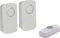Perel Draadloze deurbel set, met 2 x ontvanger / 1 x drukknop op batterijen, IP44 waterdicht, 32 melodieën, 150 m bereik, wit