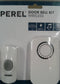 Perel Draadloze deurbel set, met 2 x ontvanger / 1 x drukknop op batterijen, IP44 waterdicht, 32 melodieën, 150 m bereik, wit
