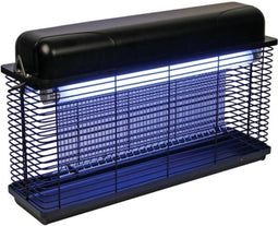 Perel Elektrische insectenverdelger, insectenlamp UV, UV lamp, muggenlamp, vliegenval, anti muggen anti vliegen anti wespen, spanningsrooster 3000 V, 100 m², uitneembare opvangbak, zwart