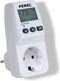 Perel Energiemeter, lcd-scherm, 230 V, 16 A, 3600 W, Duitse aarding type F, wit