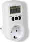 Perel Energiemeter, lcd-scherm, 230 V, 16 A, 3600 W, Duitse aarding type F, wit
