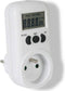 Perel Energiemeter, lcd-scherm, 230 V, 16 A, 3600 W, Franse aarding type E, wit