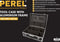 Perel Gereedschapskoffer, gereedschapshouders, tussenwanden verstelbaar, sleutelslot, 2 sleutels, aluminium, zwart, 455 x 330 x 152 mm
