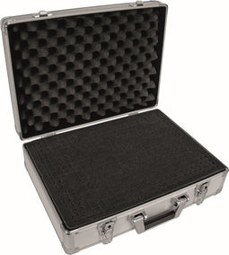 Perel Gereedschapskoffer, noppenschuim, plukschuim, sleutelslot, 2 sleutels, aluminium, grijs, 455 x 330 x 152 mm