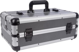 Perel Gereedschapskoffer, noppenschuim, plukschuim, sleutelslot, 2 sleutels, aluminium, grijs, 445 x 265 x 170 mm