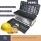 Perel Gereedschapskoffer, RVS, met aluminium handgreep, verwijderbare inlegbak, metalen sluitingen, 590 x 280 x 255 mm