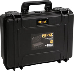 Perel Harde koffer, waterdicht (IP67), noppenschuim, plukschuim, 2 sloten, polypropyleen, zwart, 336 x 300 x 148 mm
