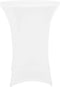 Perel Hoes voor statafel, wit, rond, Ø 80 cm x 100 cm