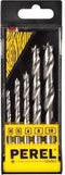 PEREL HSS 'Brad Point' Houtboren - 4, 5, 6, 8, 10 Mm