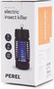 Perel Insectenverdelger, elektrisch, uv-led, spanningsrooster 1000 V, uitneembare opvangbak, 25 m², zwart