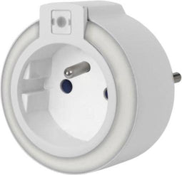 Perel Led-nachtlampje met stopcontact en schemersensor, automatische inschakeling als het donker wordt, een kleur: witte led, ideaal voor woonkamer, slaapkamer, kinderkamer, gang, penaarde