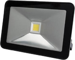 Perel led-schijnwerper, 20 W, 2050 lm, 4000°K, neutraalwit, voor binnen en buiten, verstelbare montagebeugel, aluminium, zwart