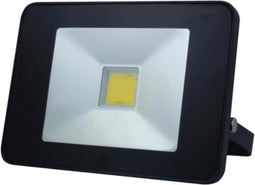 Perel led-schijnwerper, 20 W, 2050 lm, 4000°K, neutraalwit, voor binnen en buiten, verstelbare montagebeugel, afstandsbediening, aluminium, zwart