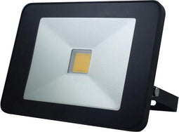 Perel led-schijnwerper, 30 W, 3200 lm, 4000°K, neutraalwit, voor binnen en buiten, verstelbare montagebeugel, afstandsbediening, aluminium, zwart