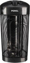 Perel Mobiele terrasverwarmer, 1200 W, met kantelbeveiliging, 2 warmteniveaus, oscillerend, plensdicht, metaal, zwart