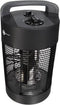 Perel Mobiele terrasverwarmer, 700 W, carbon, met kantelbeveiliging, 2 warmteniveaus, oscillerend, plensdicht, metaal, zwart