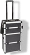 Perel Multifunctionele gereedschapskoffer, trolley, telescopisch handgreep, 3 compartimenten, met sleutelslot, 2 sleutels, aluminium, zwart, 370 x 225 x 670 mm