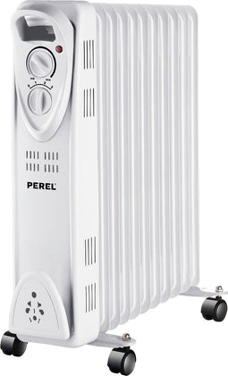 Perel Olieradiator, 11 ribben, drie warmtestanden, 2500 W