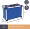 Perel opbergkoffer, schouderriem, sleutelslot, 2 sleutels, aluminium, blauw, 320 x 230 x 155 mm