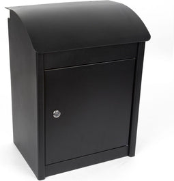 Perel Pakketbrievenbus Malmö, antidiefstal, veilig en droge pakketjes, nooit meer wachten, wandmontage, incl. 2 sleutels, afmetingen (H x B x D) 50.5 x 42 x 26 cm, zwart