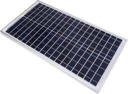 Perel Polykristallijn zonnepaneel voor campers en caravans, hoge efficiëntie bij lage lichtintensiteit, weerbestendig en eenvoudig te installeren, 30W