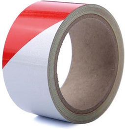 Perel Reflecterende tape 5 cm x 10 m, voor hoge zichtbaarheid, rood/wit