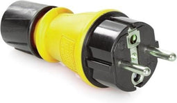 Perel Robuuste IP54 buitenstekker, penaarde/Schuko, met deksel en kabelwartel