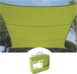 Perel Schaduwdoek, waterafstotend, 2 x 3 m, 160 g/m², polyester, rechthoek, limoengroen