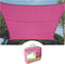 Perel Schaduwdoek, waterafstotend, 2 x 3 m, 160 g/m², polyester, rechthoek, fuchsia