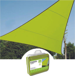 Perel Schaduwdoek, waterafstotend, 3.6 x 3.6 x 3.6 m, 160 g/m², polyester, driehoek, limoengroen