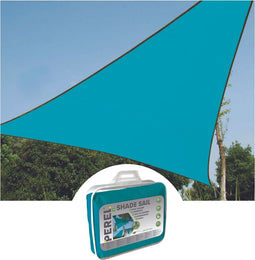 Perel Schaduwdoek, waterafstotend, 3.6 x 3.6 x 3.6 m, 160 g/m², polyester, driehoek, hemelsblauw
