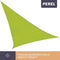 Perel Schaduwdoek, waterafstotend, 3.6 x 3.6 x 3.6 m, 160 g/m², polyester, driehoek, limoengroen