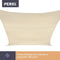 Perel Schaduwdoek, waterafstotend, 4 x 3 m, 160 g/m², polyester, rechthoek, crème