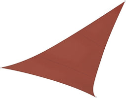 Perel Schaduwdoek, waterafstotend, 5 x 5 x 5 m, 160 g/m², polyester, driehoek, terracotta