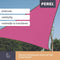 Perel Schaduwdoek, waterafstotend, 5 x 5 x 5 m, 160 g/m², polyester, driehoek, fuchsia