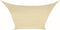 Perel Schaduwdoek, waterdoorlatend, luchtdoorlatend, 3.6 x 3.6 m, 180 g/m², HDPE, vierkant, champagne