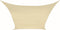 Perel Schaduwdoek, waterdoorlatend, luchtdoorlatend, 5 x 5 m, 180 g/m², HDPE, vierkant, champagne